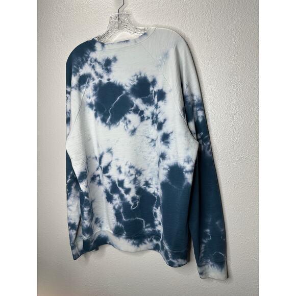 Adriano Goldschmied Dark Teal & Ivory Long Sleeve Tie Dye Sweatshirt XL - Picture 7 of 14